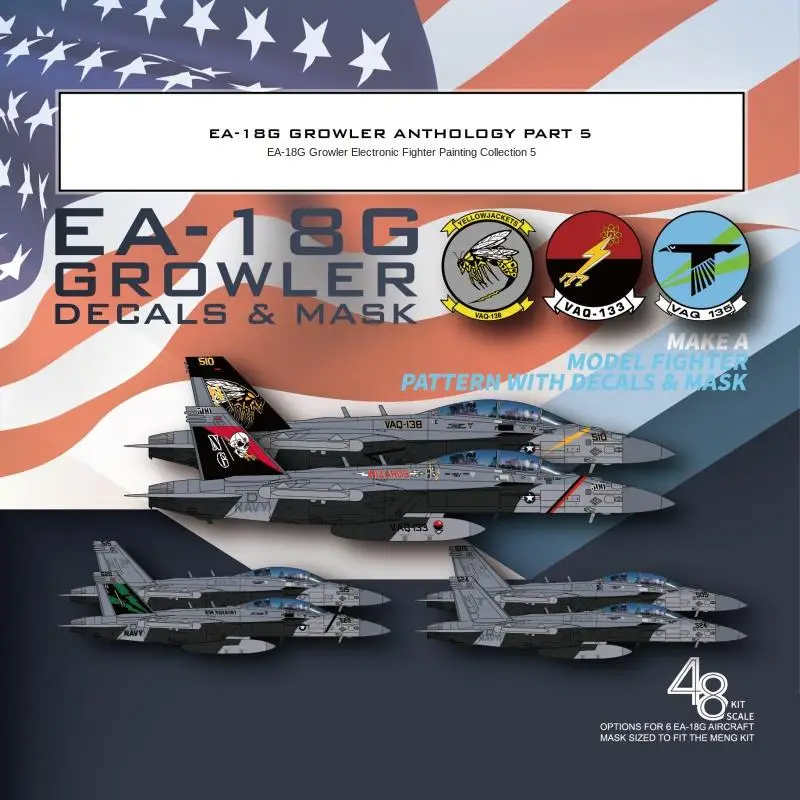 

Galaxy G48080 1/48 EA-18G GROWLER ANTHOLOGY PART 5 DECALS & MASK