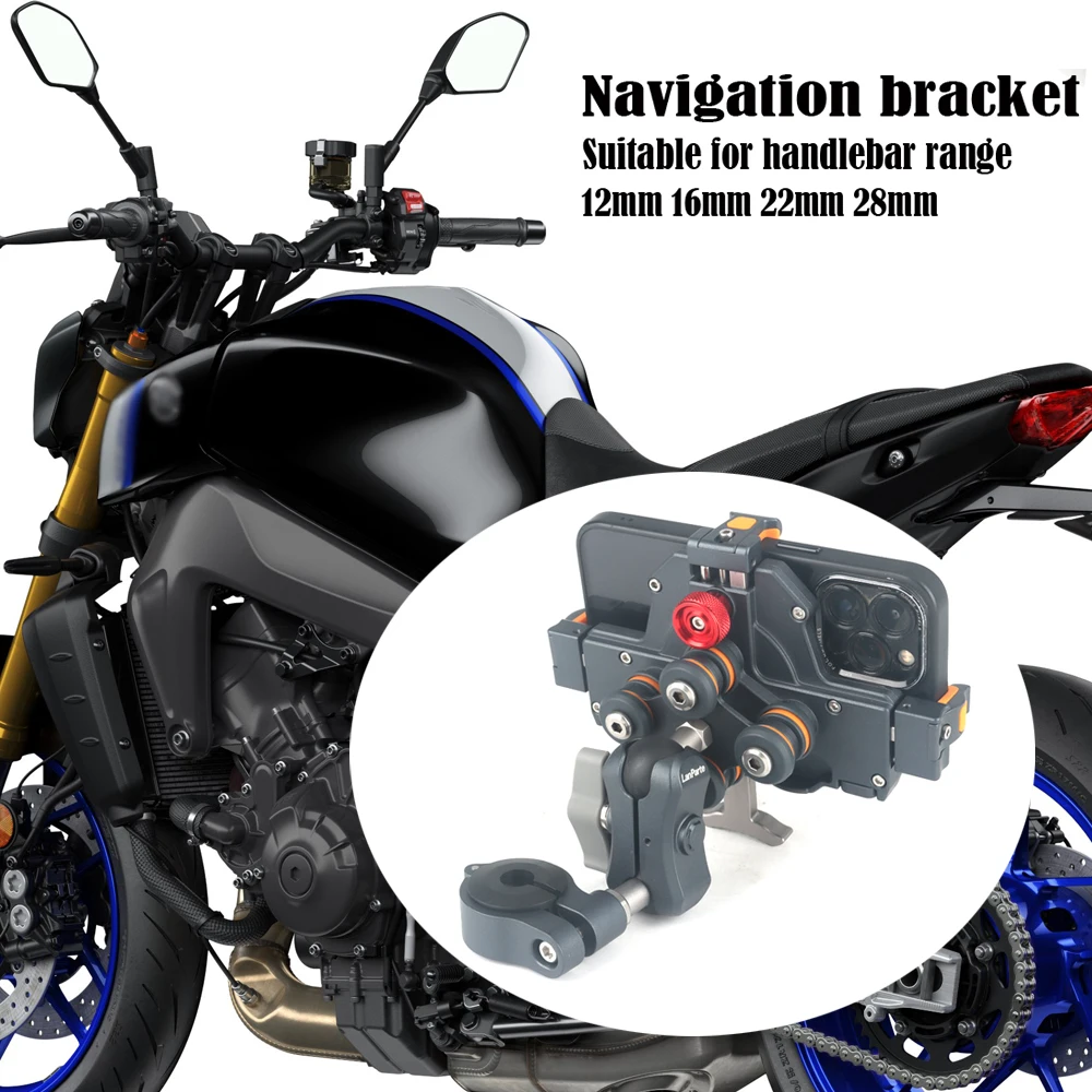 

New Universal Motorcycle Mobile Phone Stand Navigation Stand For Yamaha MT09 MT 09 SP size12mm 16mm 22mm 28mm