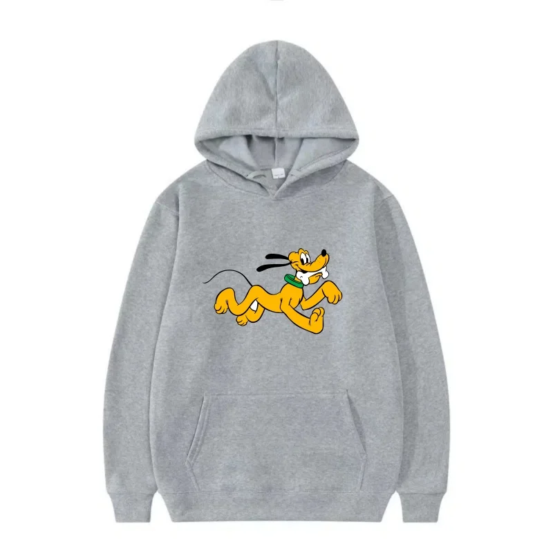 ديزني الكرتون الرسوم المتحركة البلوز للرجال والنساء فضفاضة بأكمام طويلة بلوتو الرياضة الصوف قناع السترة البلوز الشتاء #3