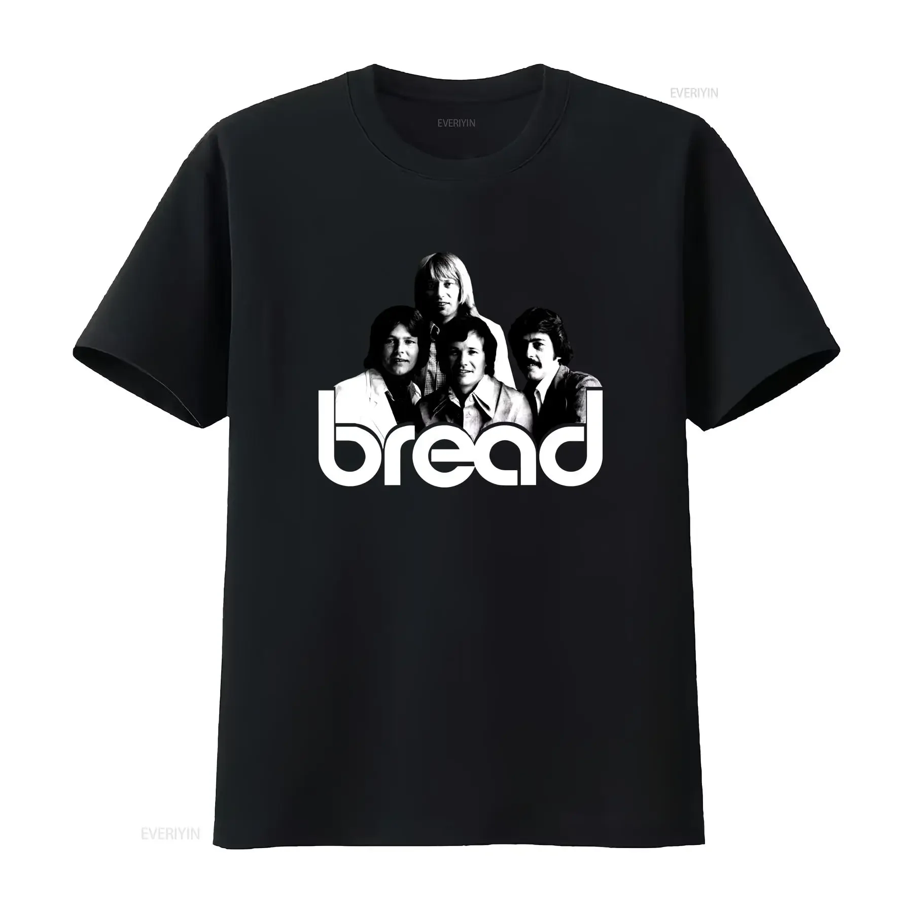 Bread Band David Gates Black T Shirt SweaT Best Quality Chritmas Birthdays vintage Washed Stylish homme fashion Soft