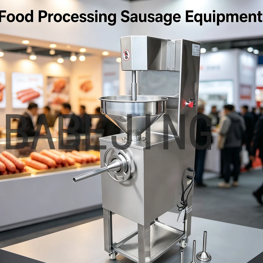 BABEJING Fully Automatic Desktop Sausage Filling Mixer Electric Stainless Steel Machine for Household And Restaurant Use