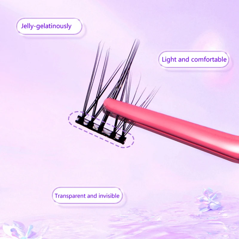 144 unids/caja 4/6MM autoadhesivo reutilizable sin pegamento tira de pegamento para pestañas extensión de pestañas postizas sin pegamento pestañas