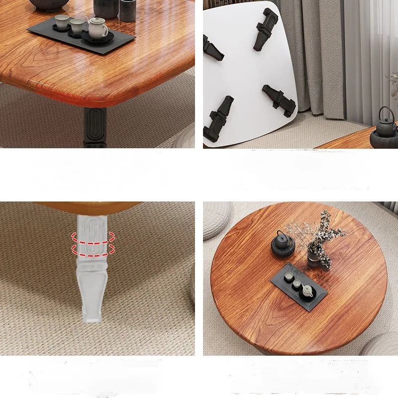 Living Room Sofa Coffee Table Tatami Small Low Table Multifunctional Folding Coffee Table Modern Style Household Coffee Table