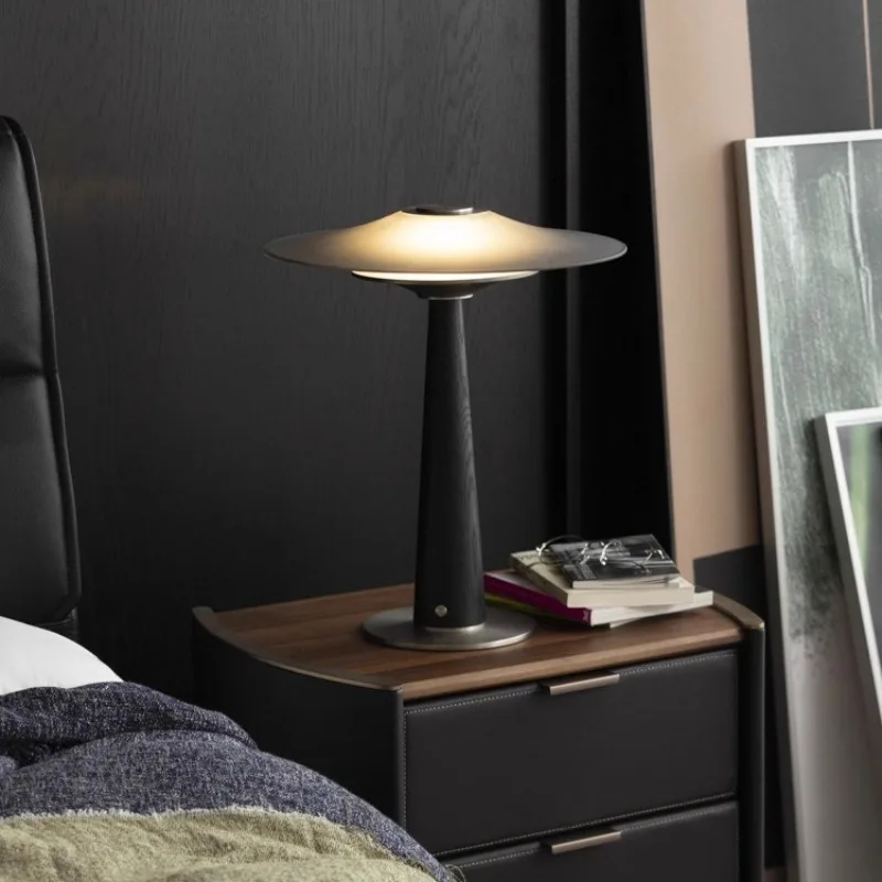 

American Creative Floor Lamp Designer Wooden Desk Lamp Bedroom Bedside Desktop LED Table Lights Room Decor Study Restaurant Cafe