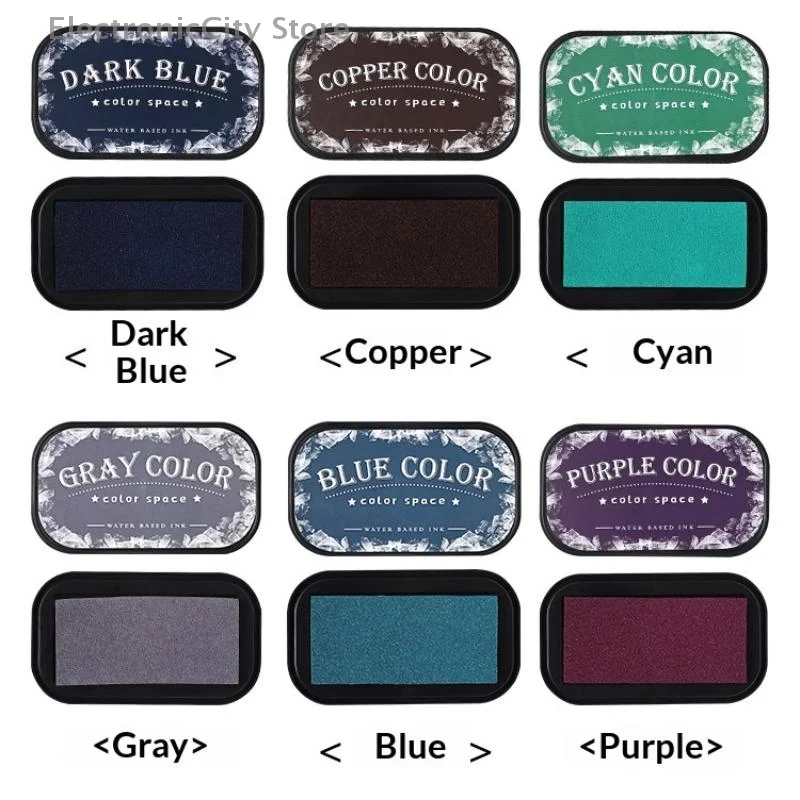 Spugna ad alta densità Inkpad Planner Art Scrapbook Forniture Color Space Series Inchiostro a base d'acqua Accessori scolastici Cancelleria