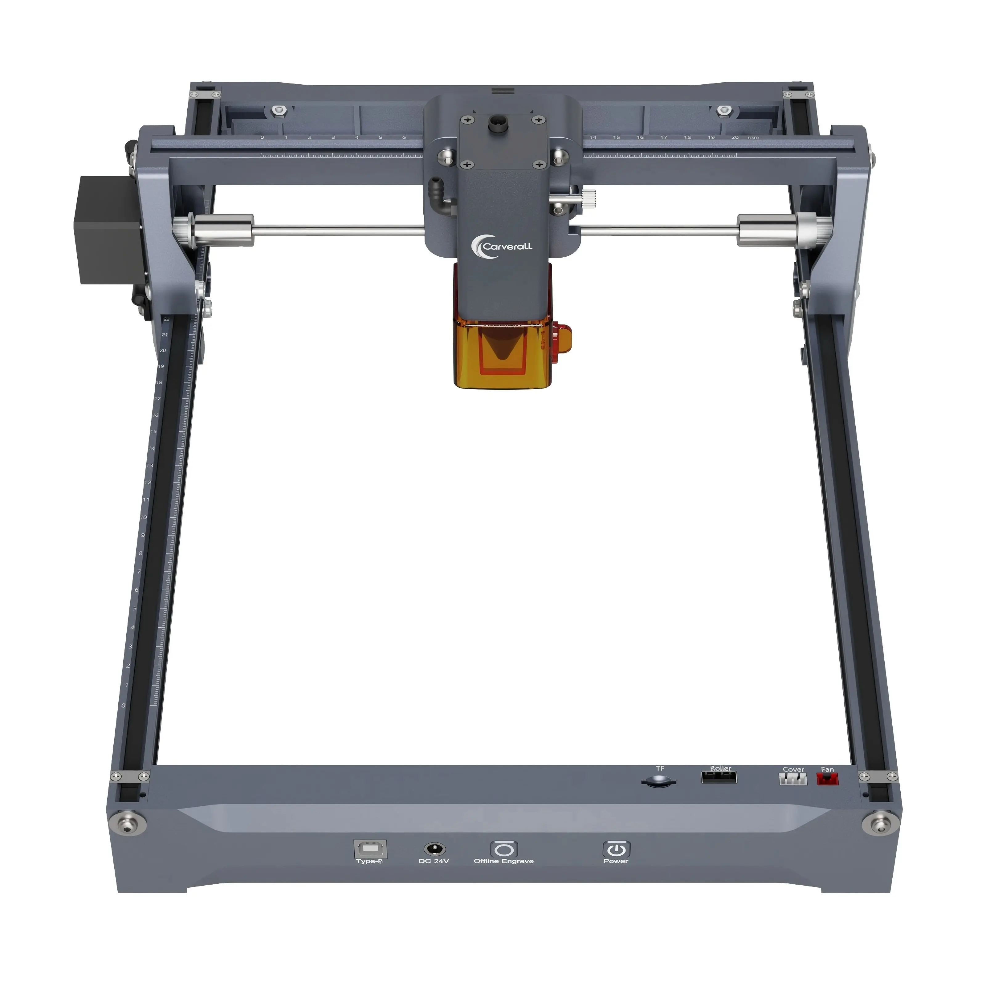 Carverall K15PRO 7W 12W Grauer Laser-Gravierer und -Schneider, Open-Frame Desktop-Lasergravur- und Schneidemaschine, A4 297x210mm, 15000mm/min, 0,01mm Präzision, Kostenlose Software, WiFi USB, für
