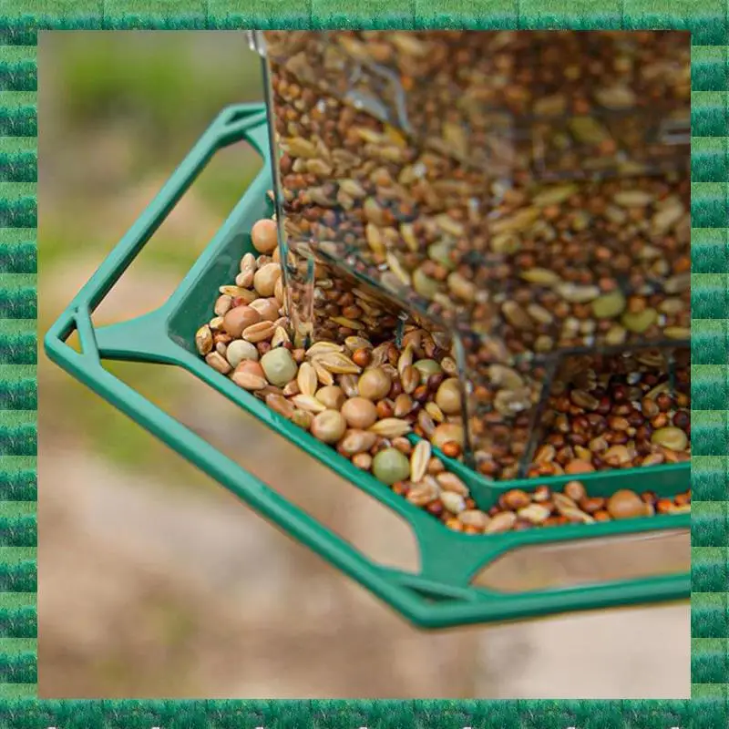 

B76A Bird Feeder Foldable Wild Birds Feeder Large Capacity Waterproof Feeding Station For Backyard Courtyards And Gardens