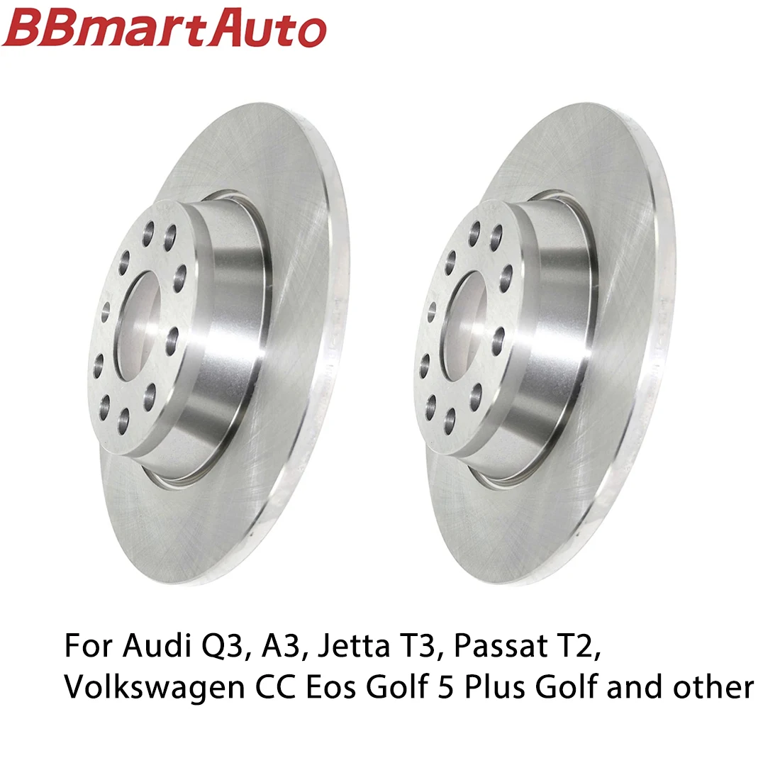 

1K0615601M 2pieces rear brake disc for Audi Q3, A3, Jetta T3, Passat T2, Volkswagen CC Eos Golf 5 Plus Golf and other
