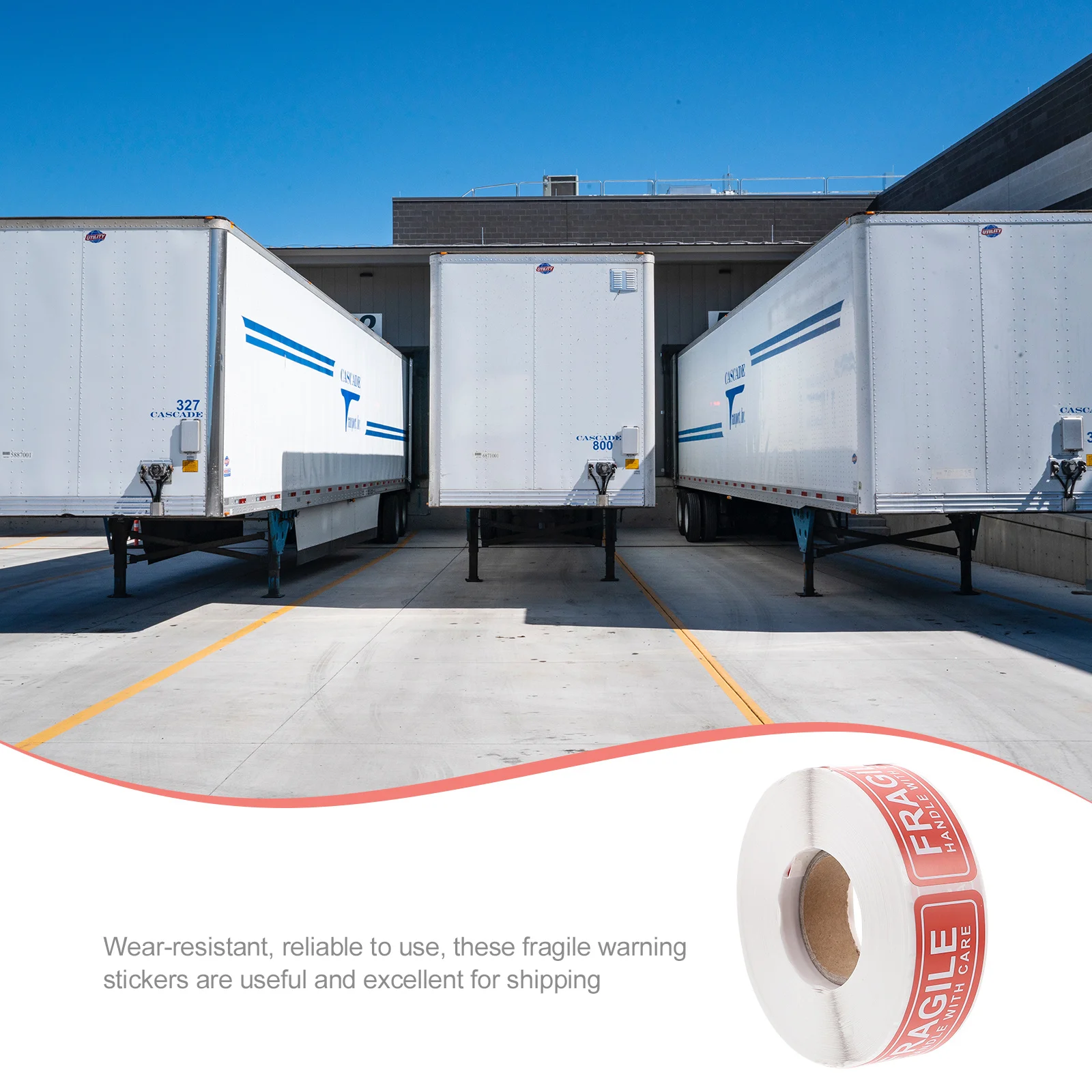 

2 Rolls Fragile Sticker Roll Easy to Paste Strong Adhesive Shipping Warning Packing Stickers Labels for Packaging Moving