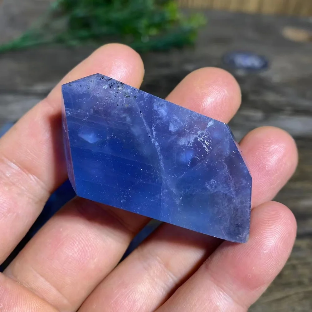 Crystal Natural Blue Fluorite  Carving Stone Gemstones Minerals Decoration Wicca Spiritual Reiki Ornaments Home