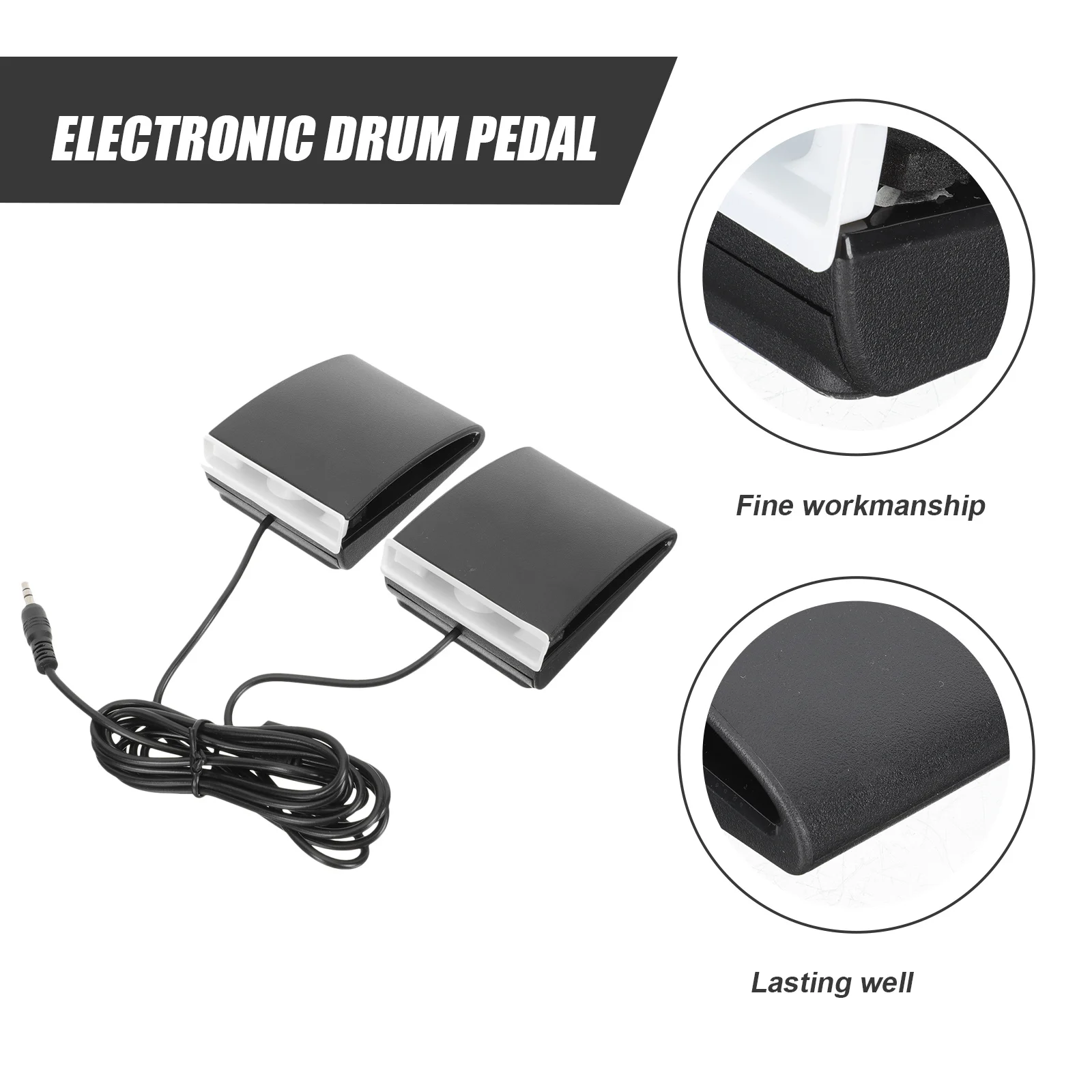 

Electric Piano Sustain Widened Damper Pedal For Keyboard Drum Portable Sturdy Foot Pedal Accessory Thickened Professional