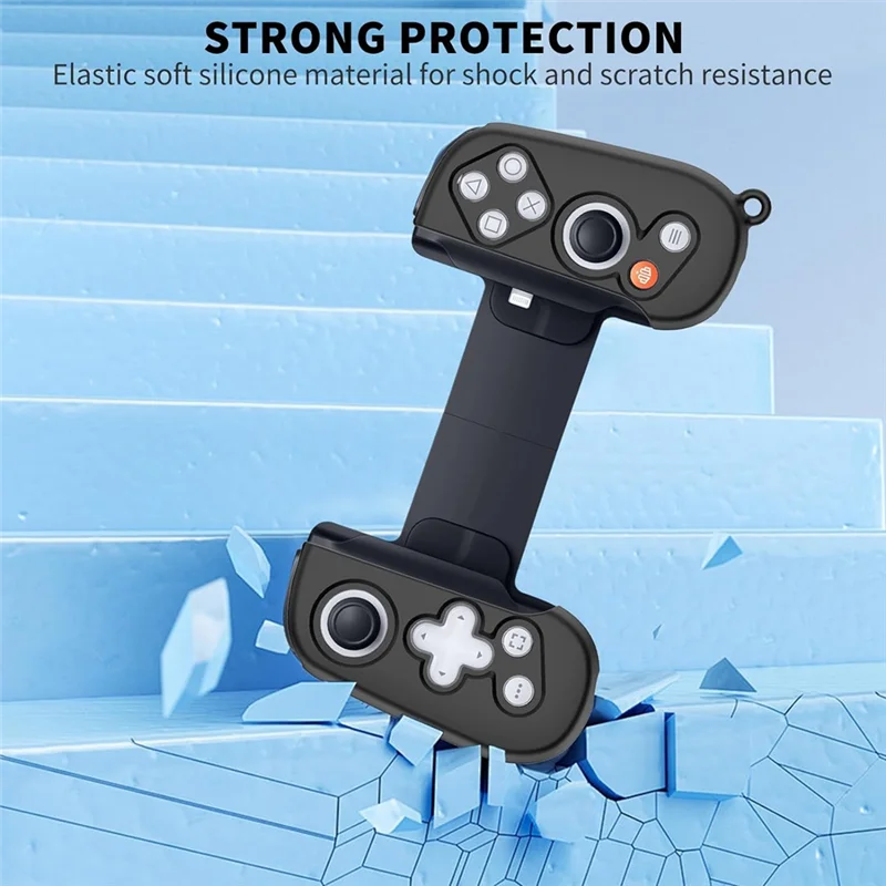 Handle Protective Case For Backbone One Mobile Gaming Controller With Lanyard, Silicone Grip Case Cover-New