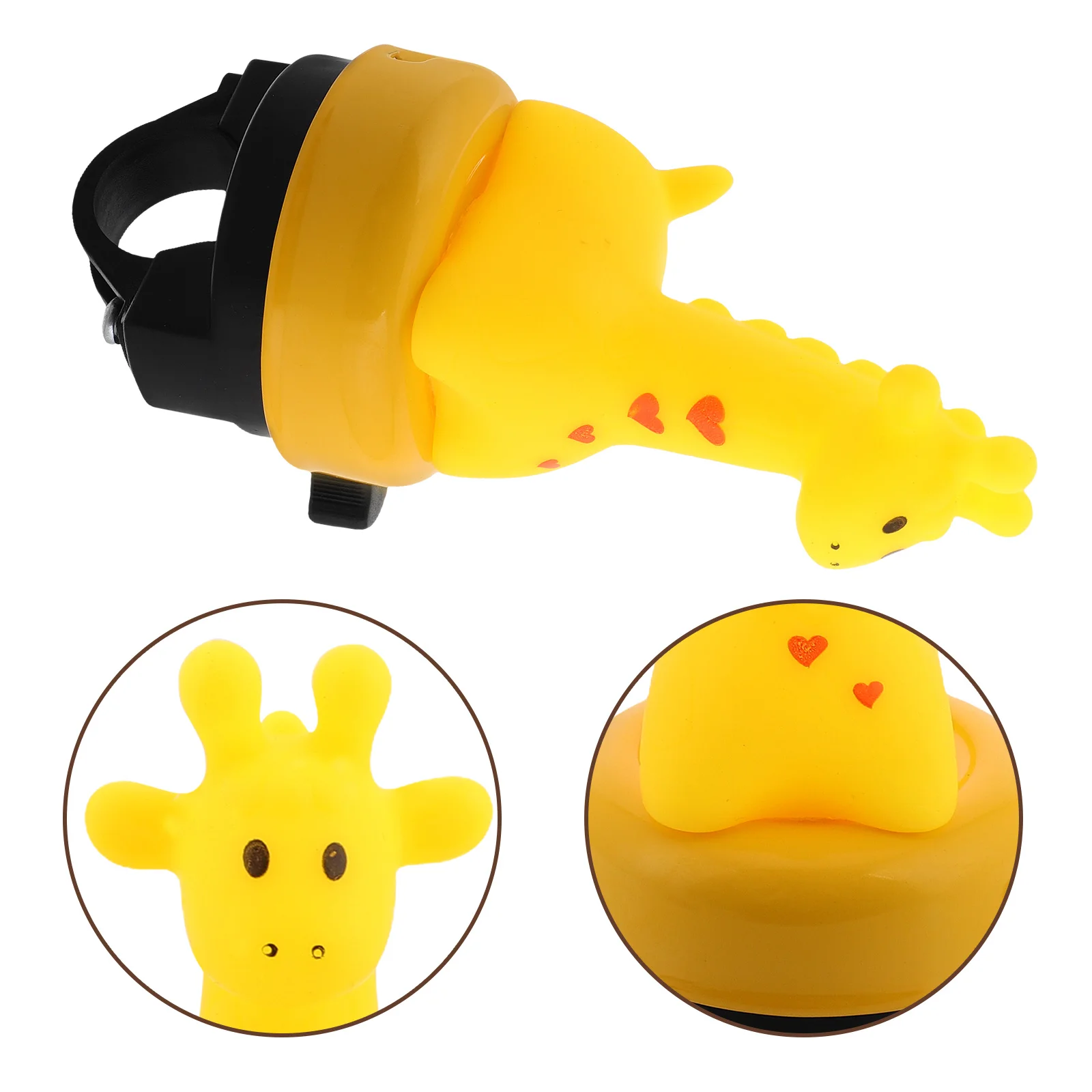 

Yellow Kids Bike Bell Cartoon Deer Design Loud Crisp Sound Mini Bicycle Bell Children Bicycle Accessories Toddler Bike Horn