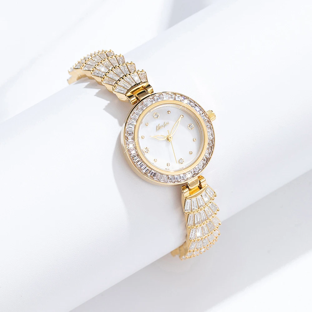 UTHAI Women's Watch French Light Luxury High Quality Diamond Popular  Charm Bracelet Watch Ladies Fashion Quartz Watches Gift