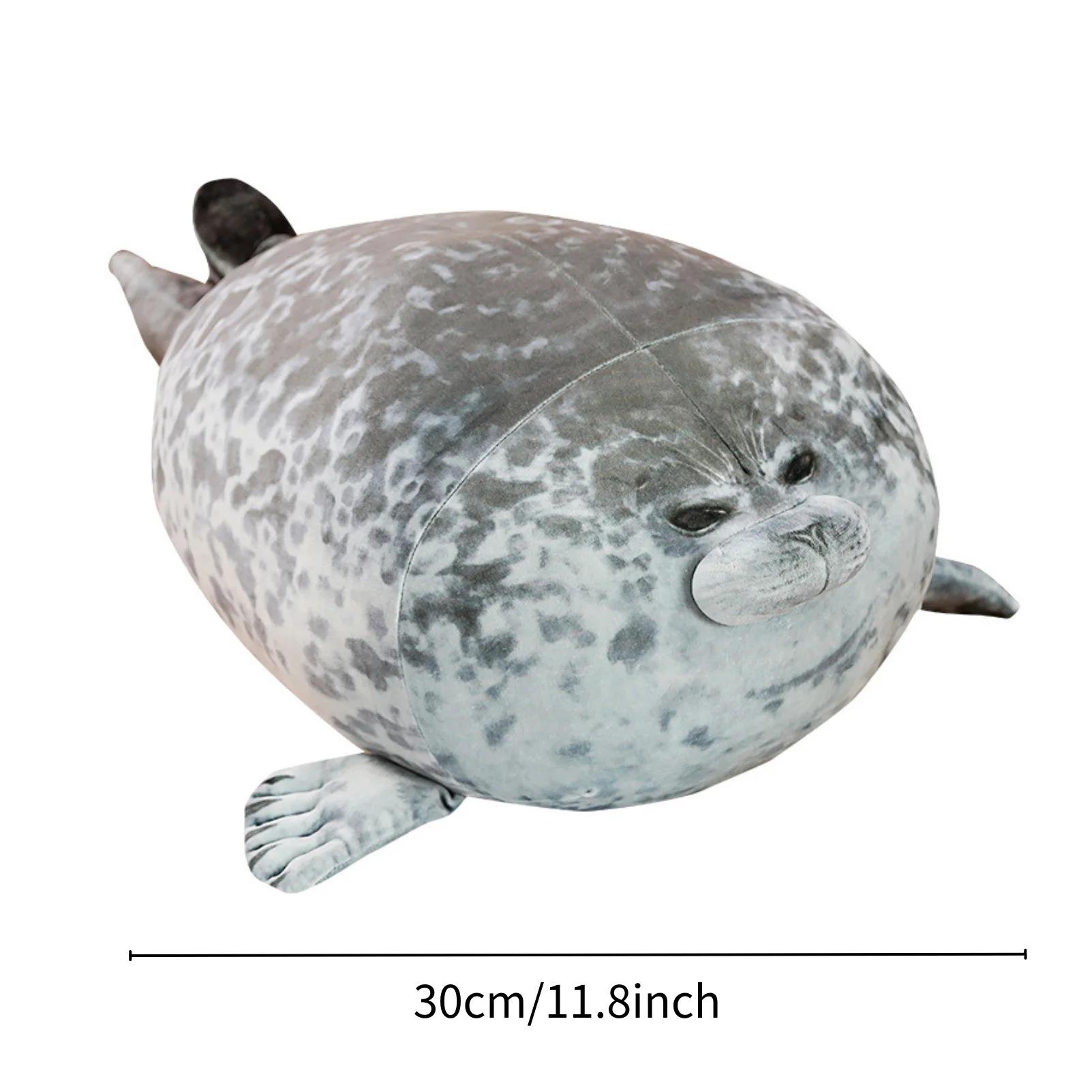 30cm Seal Pillows Plush Toys Soft Stuffed Animal 3D Novelty Sea Lion Doll Sleeping Pillow Throw Birthday Gifts for Kids Girls