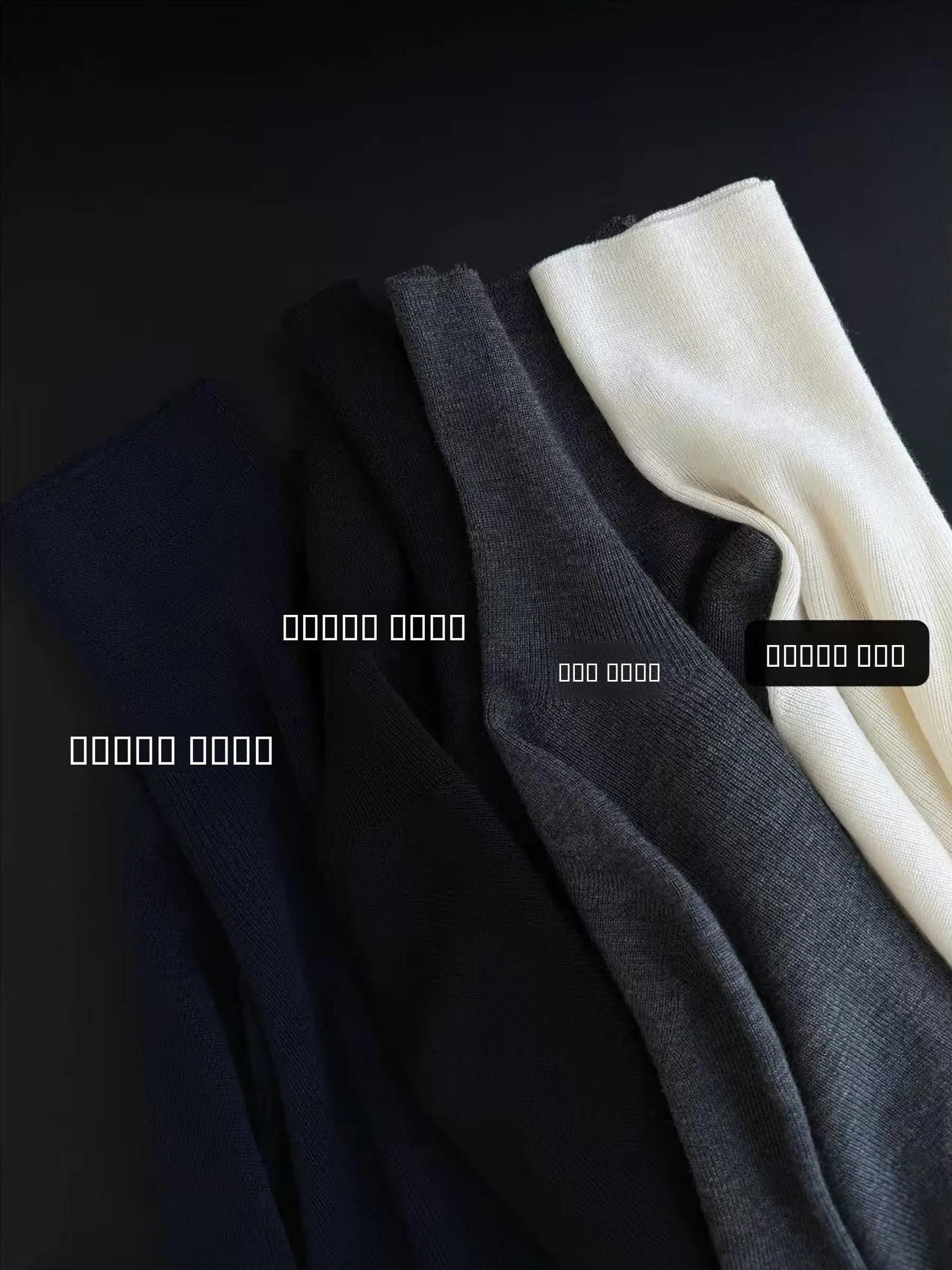 

TasyaVan Soft Wool High Collar 8 Needle Sl Base irt Women's Long Sve Knitted Sweater Comfortable Inner Wear