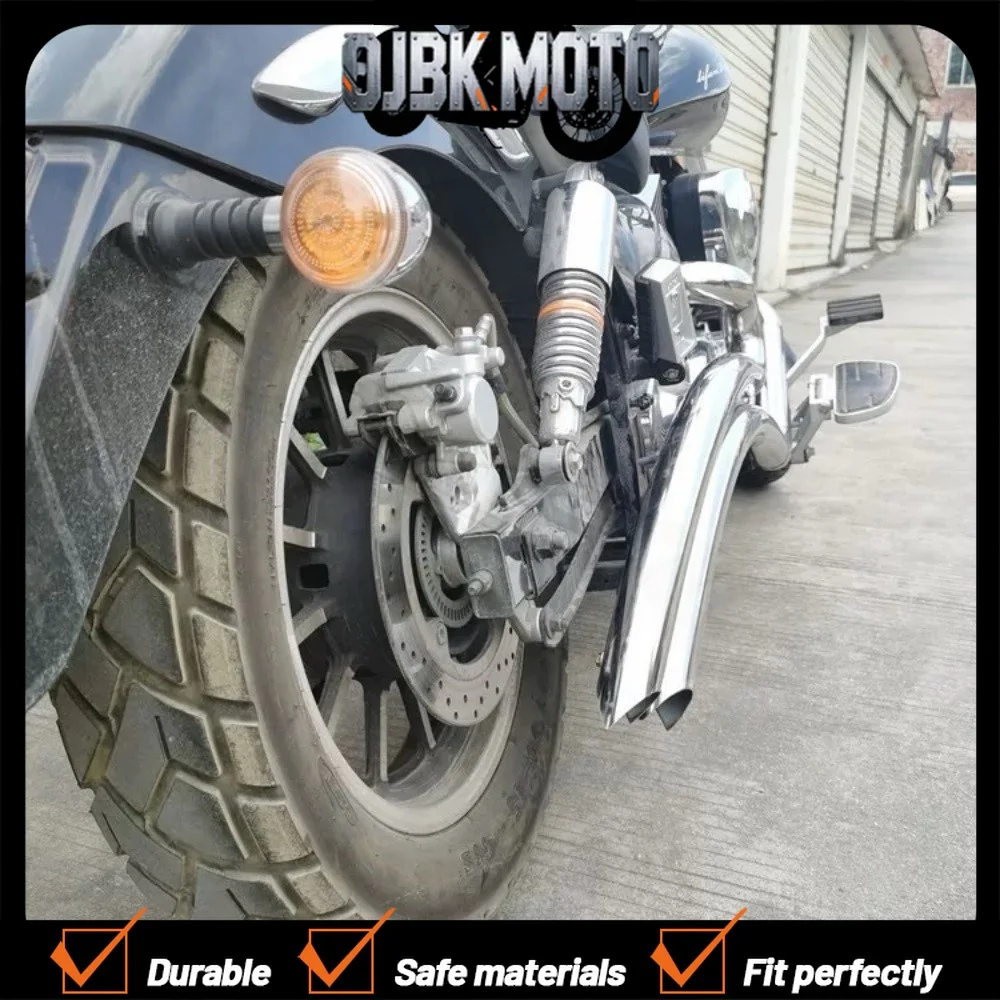【Perfect fit】For Lifan V16 Custom Harley Sweeper Exhaust Pipe with Muffler For Lifan V16 Motorcycle Accessories Exhaust Pipe