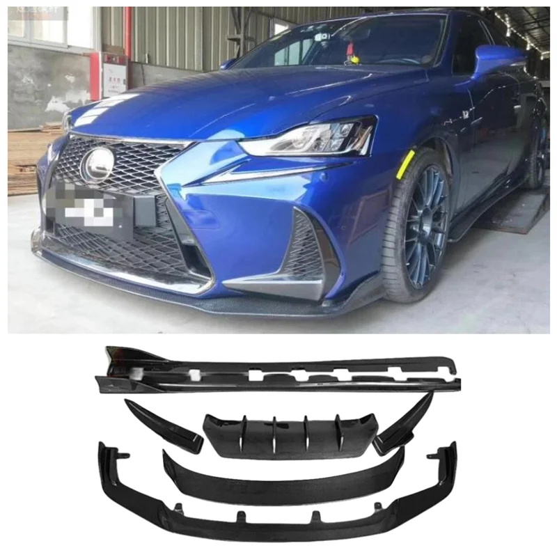 

For Lexus IS200 IS250 IS300 2013-2017 High Quality Carbon Fiber Bumper Front Lip Rear Diffuser Spoiler Side Skirt Body Kit