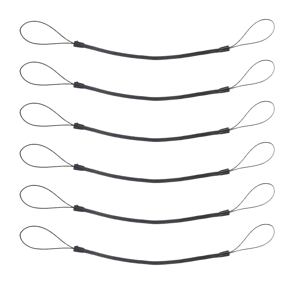 6Pcs Mobile Phone Lanyard Retractable Elastic Tether Spring Coil Strap Anti-Loss Stylus Pen Rope for Tablets Smartphones
