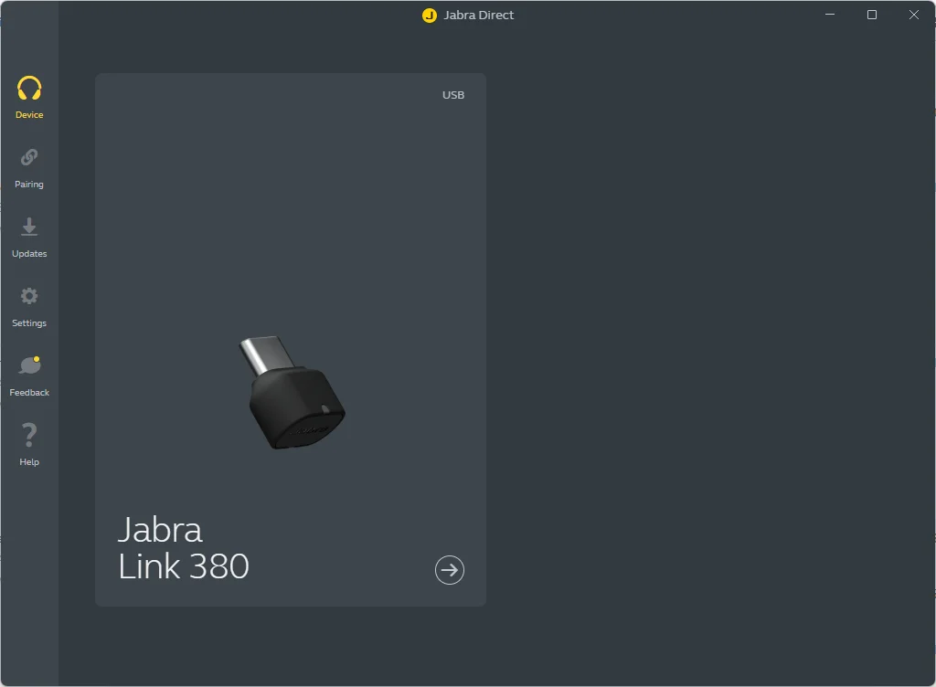 Adaptador Bluetooth Jabra Link 380C MS para auriculares Evolve 2 85 75 65 compatible con Microsoft Teams