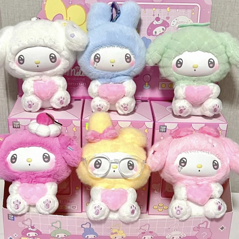 

New Genuine My Melody 50th Anniversary Milk Candy Series Blind Box Kawaii Anime Action Mystery Box Pendant Cute Doll Gift