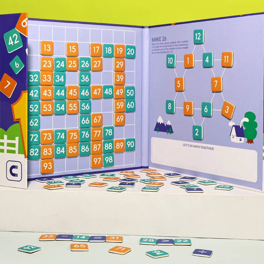 Conteggio dei numeri manipolatori matematici Puzzle giocattolo per bambini Puzzle educativo Montessori Impara il giocattolo educativo sensoriale parrocchiale