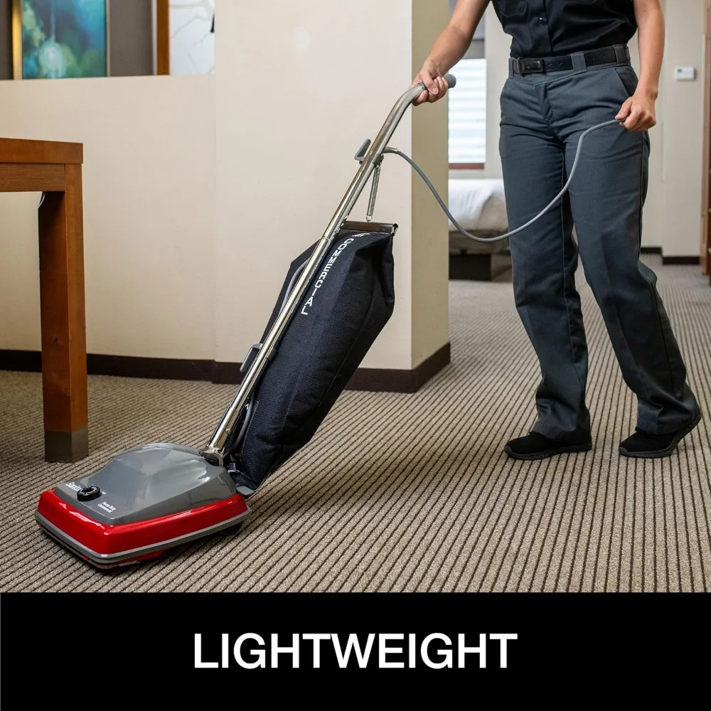 Red Upright Bagged Commercial Vacuum Cleaner