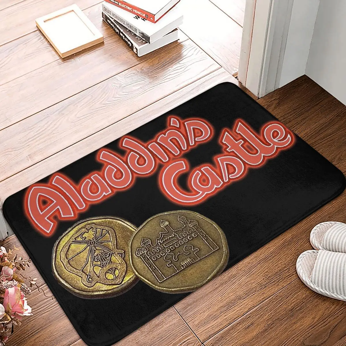 Aladdin's Castle Tokens Anti-slip Doormat Floor Mat Dust-proo Carpet Rug for Kitchen Entrance Bathroom Living room Footpad Mats