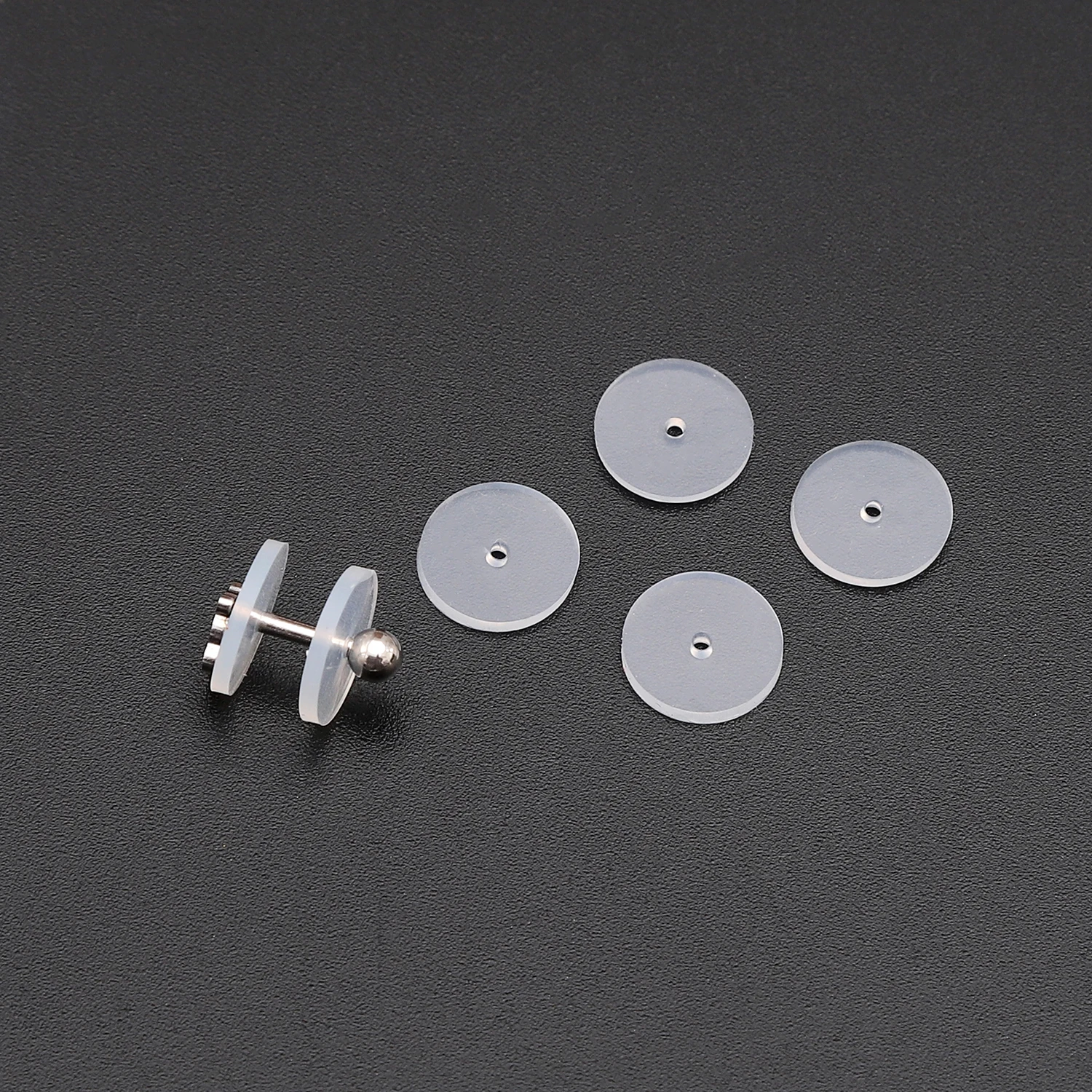 6-50Pcs 3/5/7/9/12/14mm 투명 귀걸이 백 패드 투명 실리콘 컴포트 귀걸이 쿠션 바디 피어싱 바 액세서리