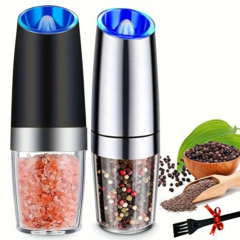 

1pc, Pepper Grinder, Automatic Sea Salt Adjustable Spice Household Kitchen Goosen Ki