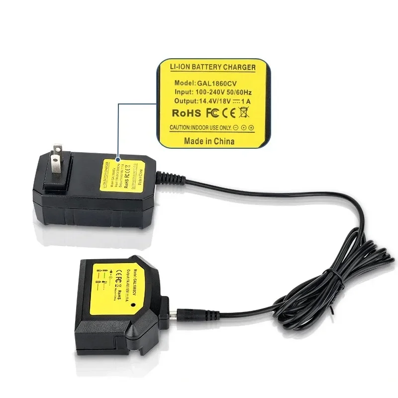 Compatible with For Bosch 14.4-18V Li-ion Battery Portable Battery Replacement Charger GAL1860CV Lithium Battery Charger Adapter