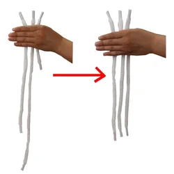 Tenyo Long Short Rope Magic Tricks Stage Magic Gimmick Accessories Mentalism Illusion Prop Easy To Do for Beginner Magician Fun