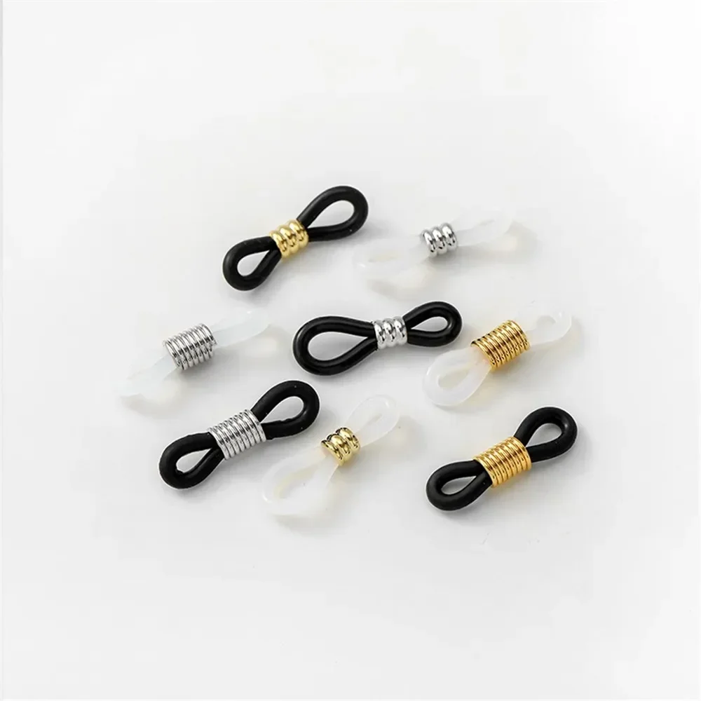 18K الذهب المضادة للانزلاق سيليكون النظارات سلسلة مشبك يدويا DIY الرقبة معلقة حبل حلقة اتصال مشبك المواد الملحقات