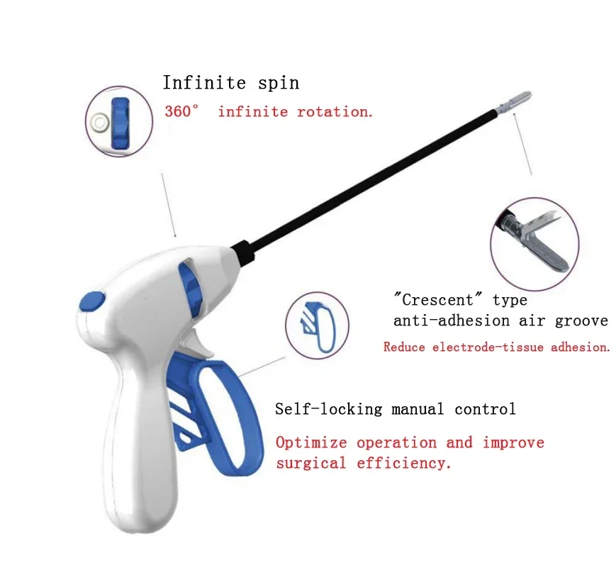 Electric Surgical Veterinary Forceps Laparoscopic Instrument Ligasure Vessel Sealing Electrosurgical Generator - Image 5