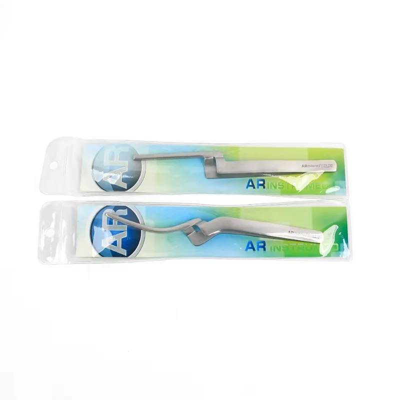Lab Articulating Paper Forceps Straight/Curved Surgical Holding Stainless Steel Tool s