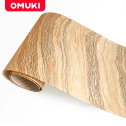 OMUKI Stone Pattern Wood Veneer Decoration Furniture Wallpaper Audio Car Interior Handmade DIY Wooden Crafts