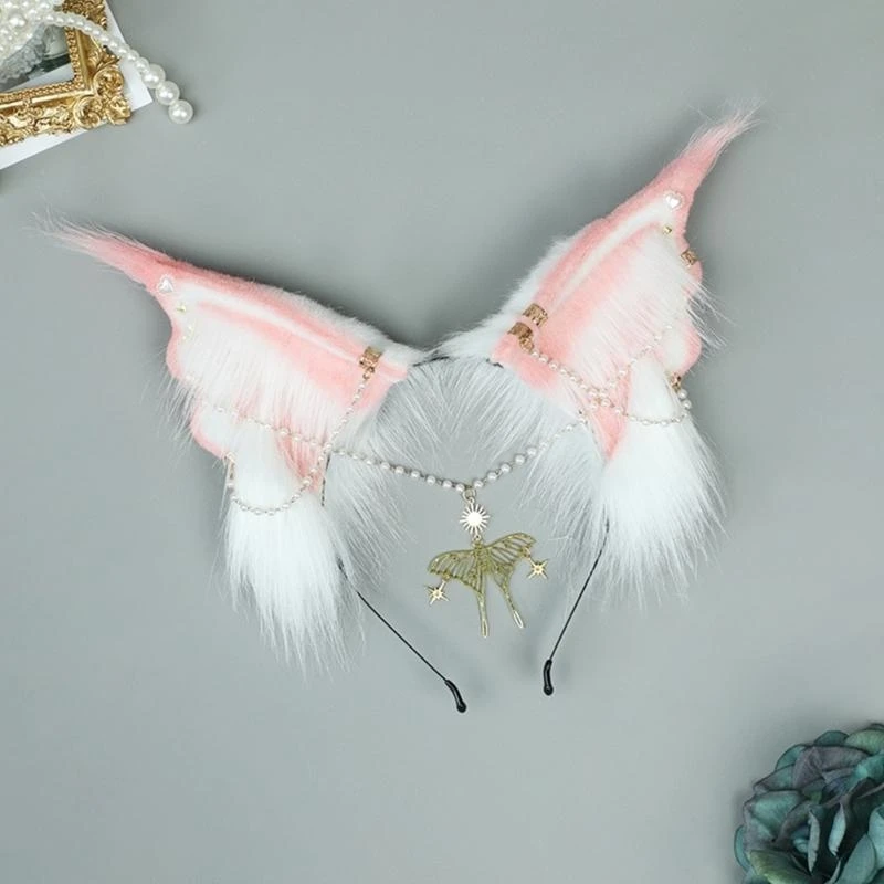 Fénits cosplay bandeau fausse oreille mignon confortable pour les vacances du festival des enfants des adultes