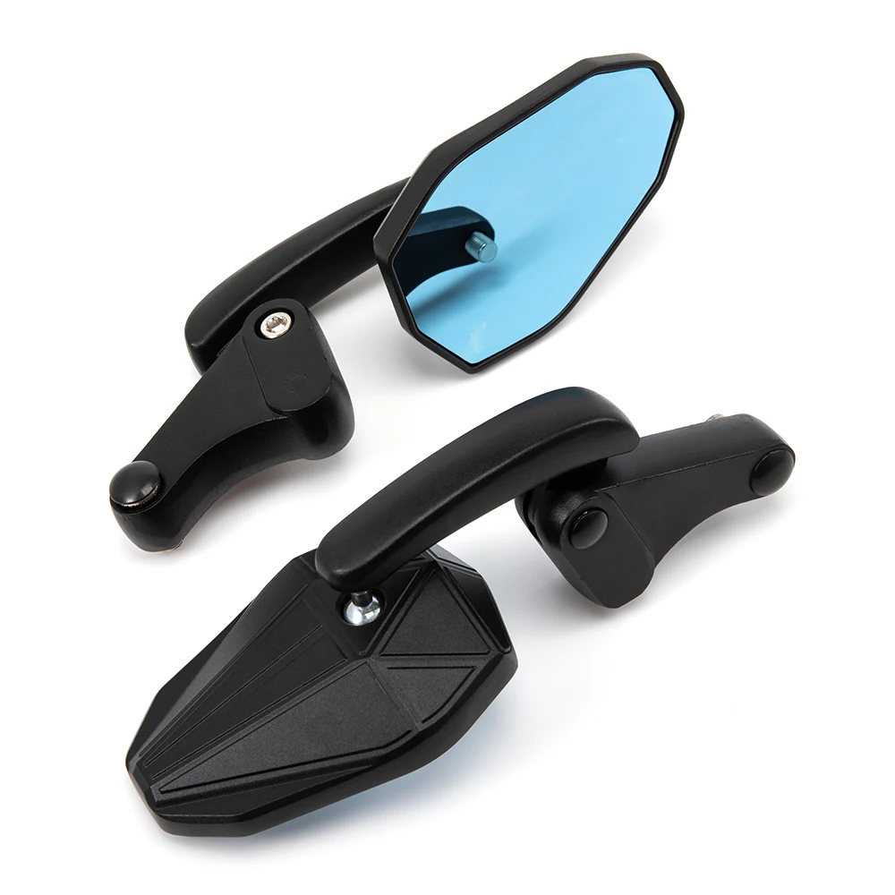 Universal Bicycle Motorcycle Rear View Mirrors 360 Adjustable Rotatable E-bike Scooter Handlebar Mirrors