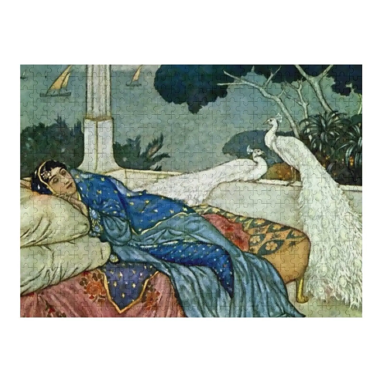 

“Thinking of Lady Yang” by Edmund Dulac Jigsaw Puzzle Woodens For Adults Jigsaw Custom Custom Gift Wooden Adults Puzzle