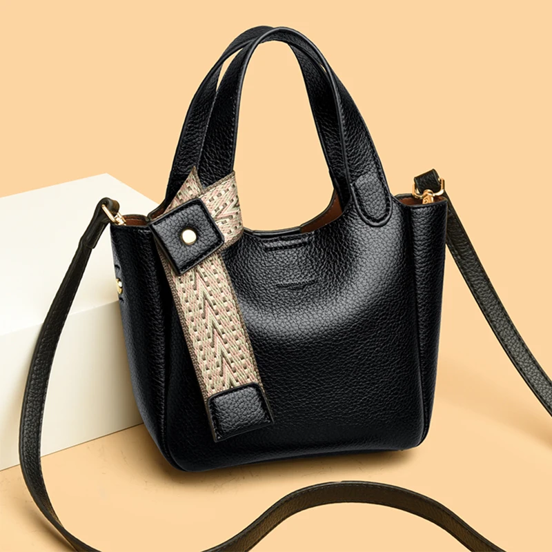 Fashionable Casual Chic Diaper Bag For Women Luxury Designer PU Leather Crossbody Handbag Large Capacity Stylish Messenger