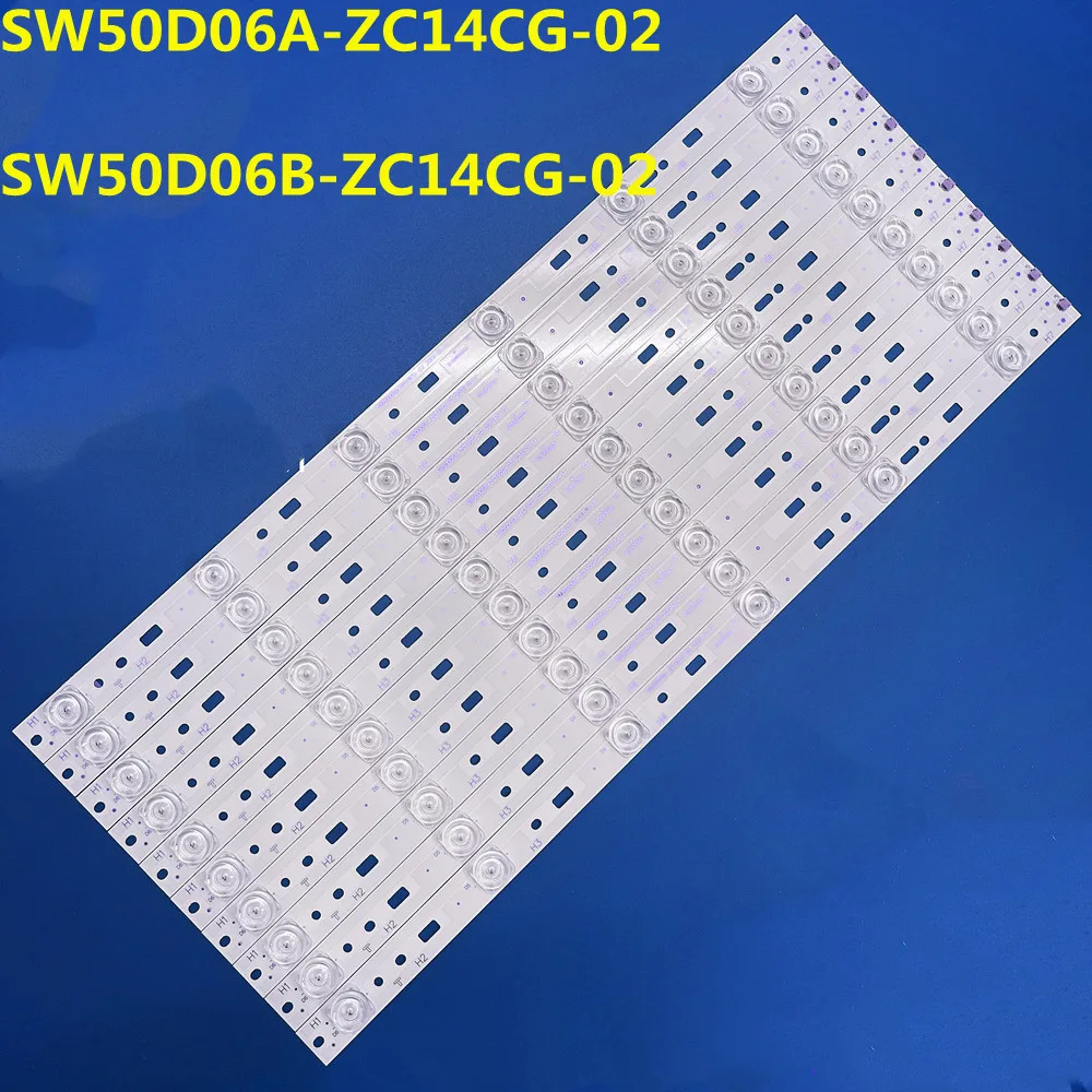 10pcs LED Backlight Strips 6lamps 303SW500031 SW50D06A-ZC14CG-02 7765-650000-D000 for Sky worth 50E390E K50 K50J 50S9