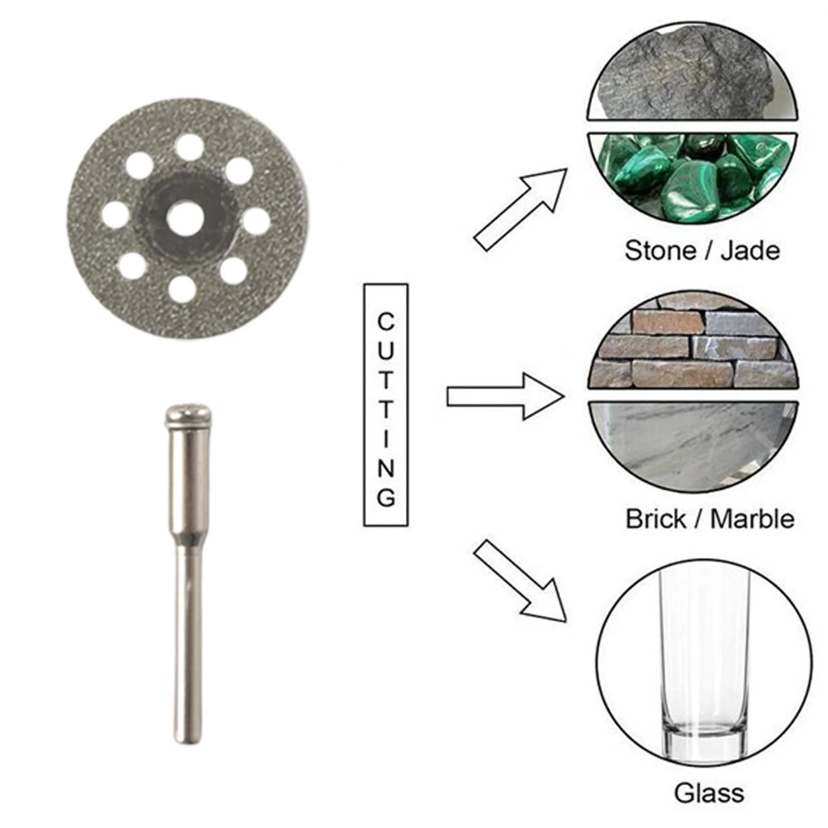 61Pcs Mini Kreissäge Klinge Set Harz Trennscheiben Disc Diamant Schneiden Klinge Metall Cutter Power