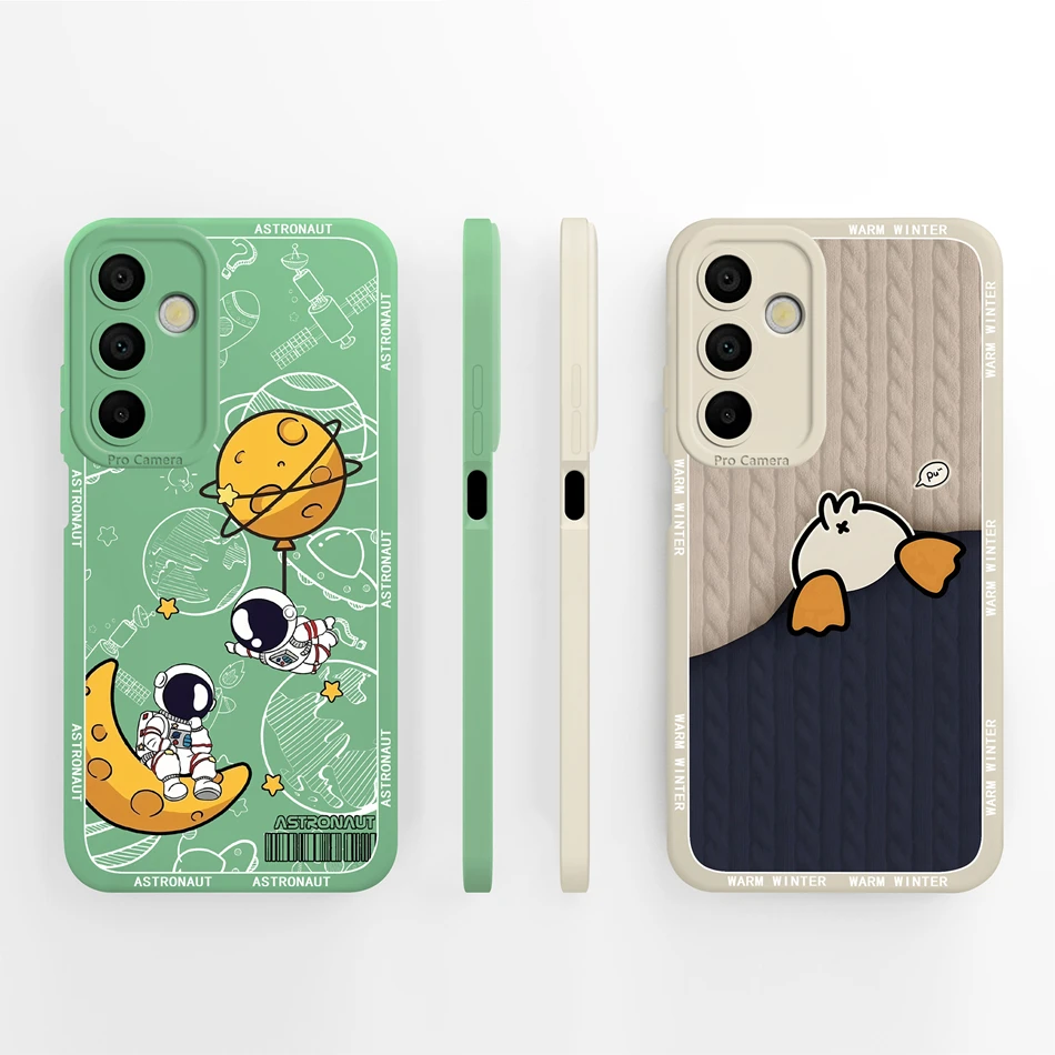 For Samsung Galaxy A16 Case Aesthetic Style Soft Liquid Silicone Phone Cover For Samsung A 16 4G 5G Full Coverage Back Bumper