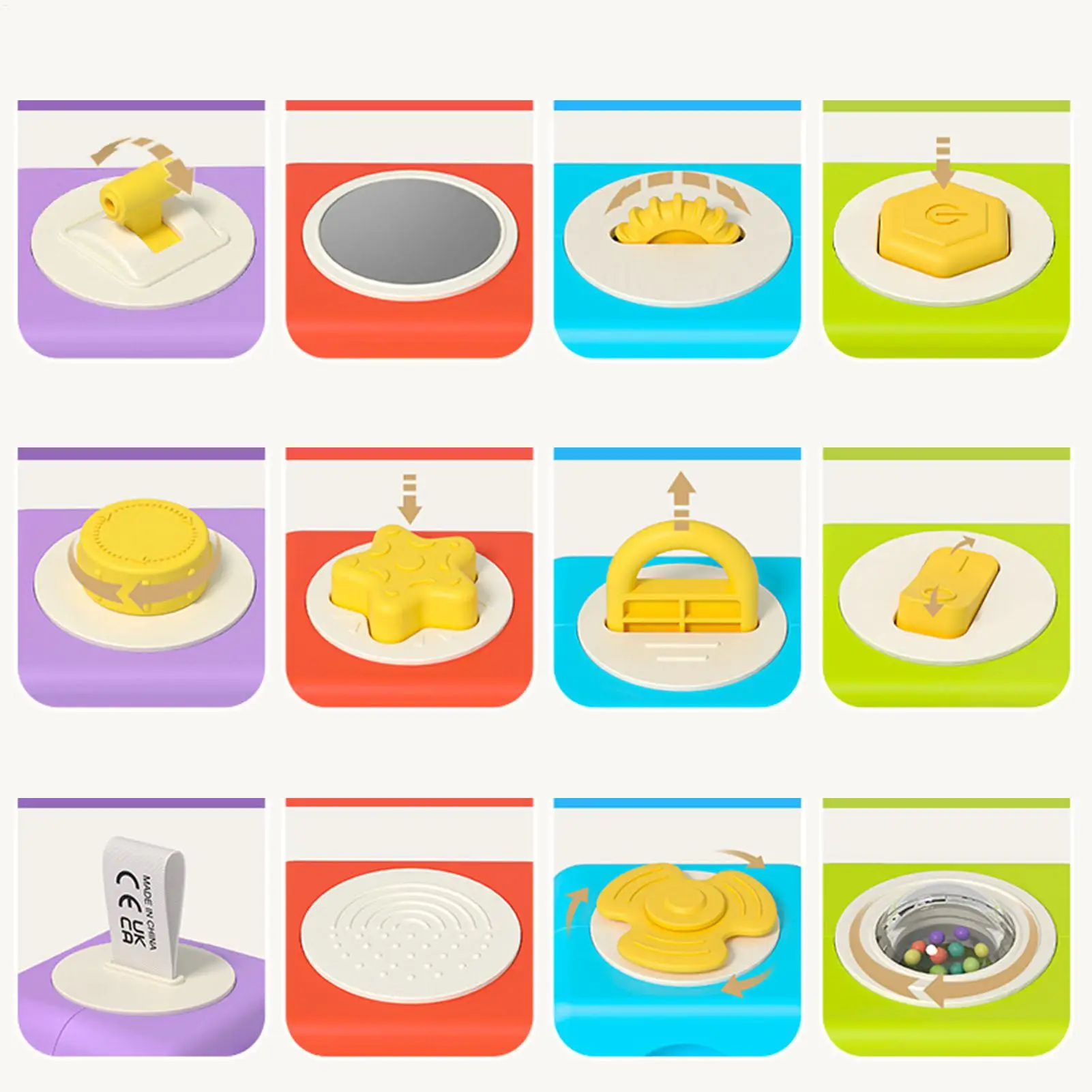 Blocs pour bébés, jouets éducatifs à moteur fin amovible, blocs empilables détachables, jouets pour bébés, garçons et filles, enfants d'âge préscolaire