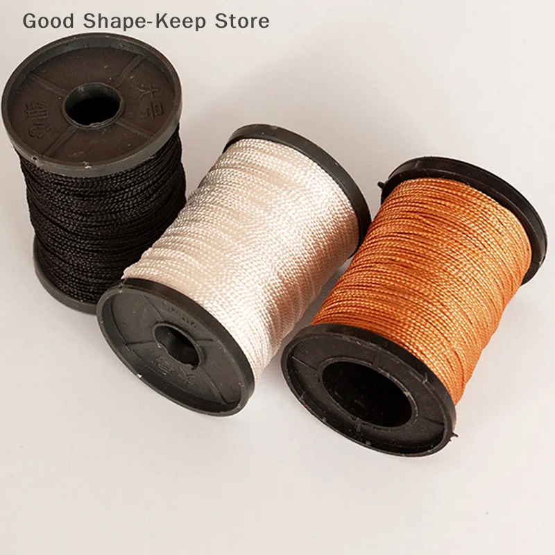 1 PC 50M ไนลอนยางด้ายรองเท้าด้ายสุทธิด้าย Super แรงดึงสายไนลอนเชือกถักทอสิ่งทอผลิตภัณฑ์และเครื่องมือ