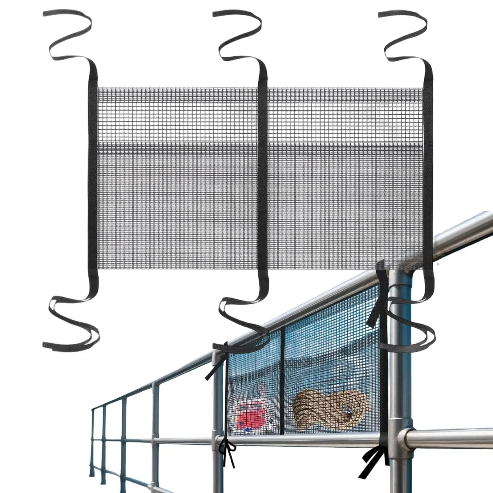 

Boat Yacht storage bag mesh bag Large Capacity Boat Cargo Pouch Foldable Organizer Bag for Fishing Enthusiasts Water Sports