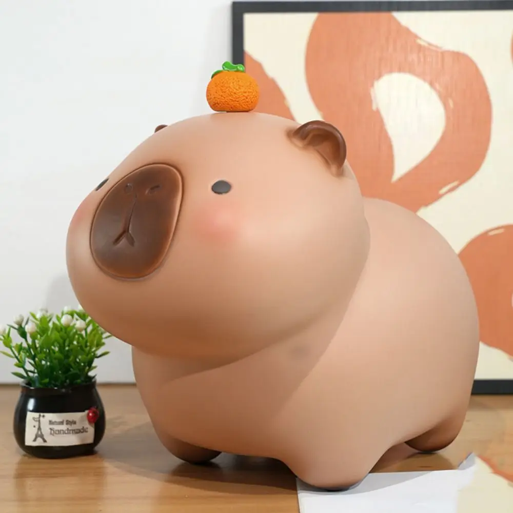 Capybara Capybara Piggy Bank Vinyl Waterproof Crayon Capybara Piggy Bank Bedroom Model Large Capacity Safe Deposit Box