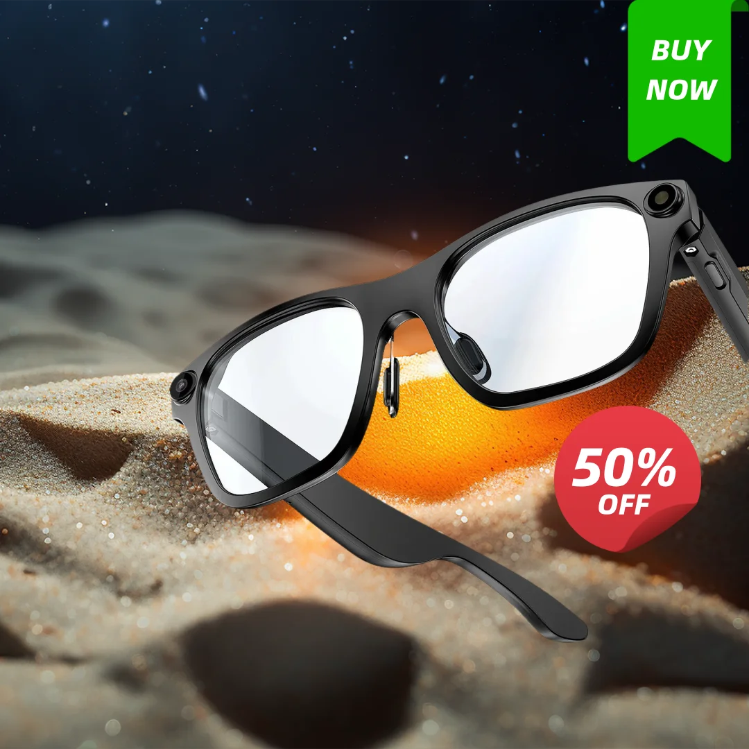 4K HD AI النظارات الذكية كاميرا بلوتوث دعوة مساعد صوتي التحكم Al lmage التعرف Al Chatgpt تسجيل ترجمة الرجال الهدايا