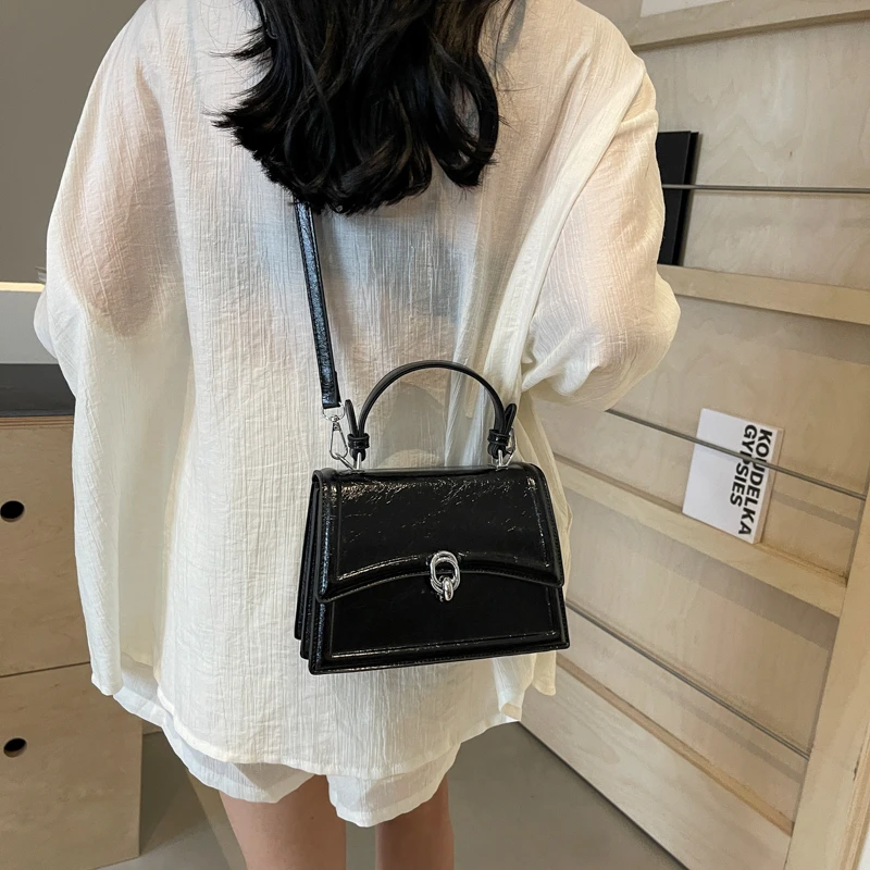 

New Fashion Sling Shoulder Bag Trend PU Leather Messenger Handbags Solid Color Leisure Stylish Crossbody Bags For Women Girls