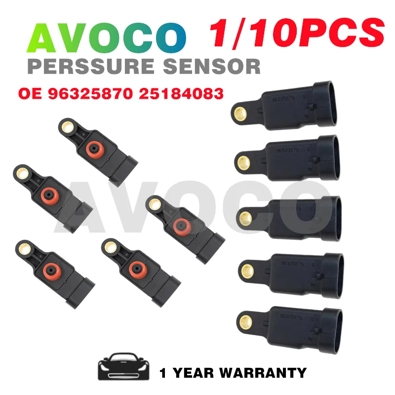 1/10PCS Manifold Absolute Pressure MAP Sensor For Chevrolet Aveo Kalos Matiz Spark LACETTI Daewoo TICO 0.8 1.0 1.2 1.4 96325870